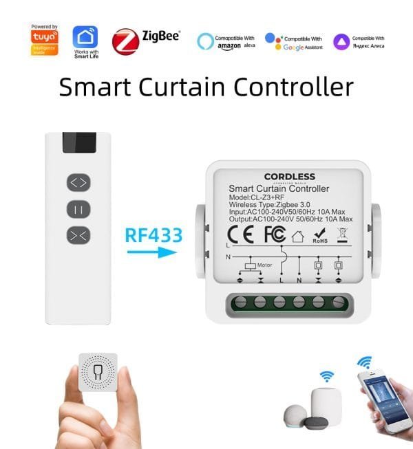 وحدة التحكم بالستائر الذكية CL-Z3+RF CL-Z3+RF