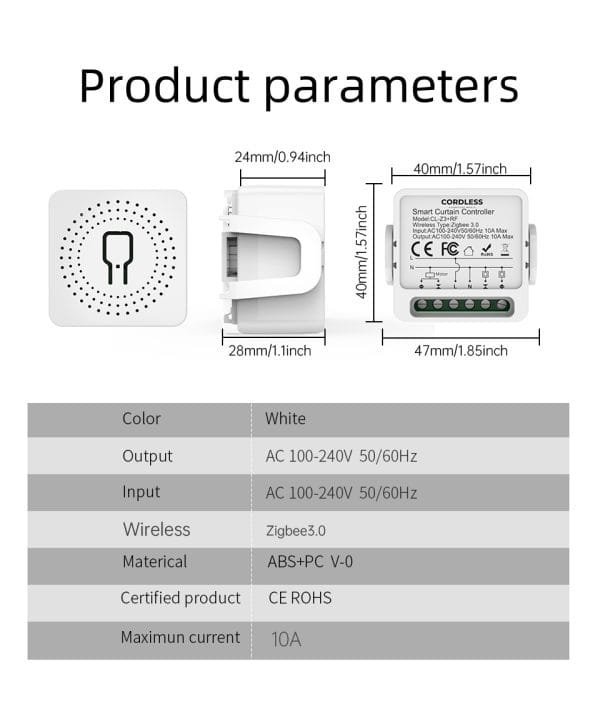 وحدة التحكم بالستائر الذكية CL-Z3+RF CL-Z3+RF - صورة 2